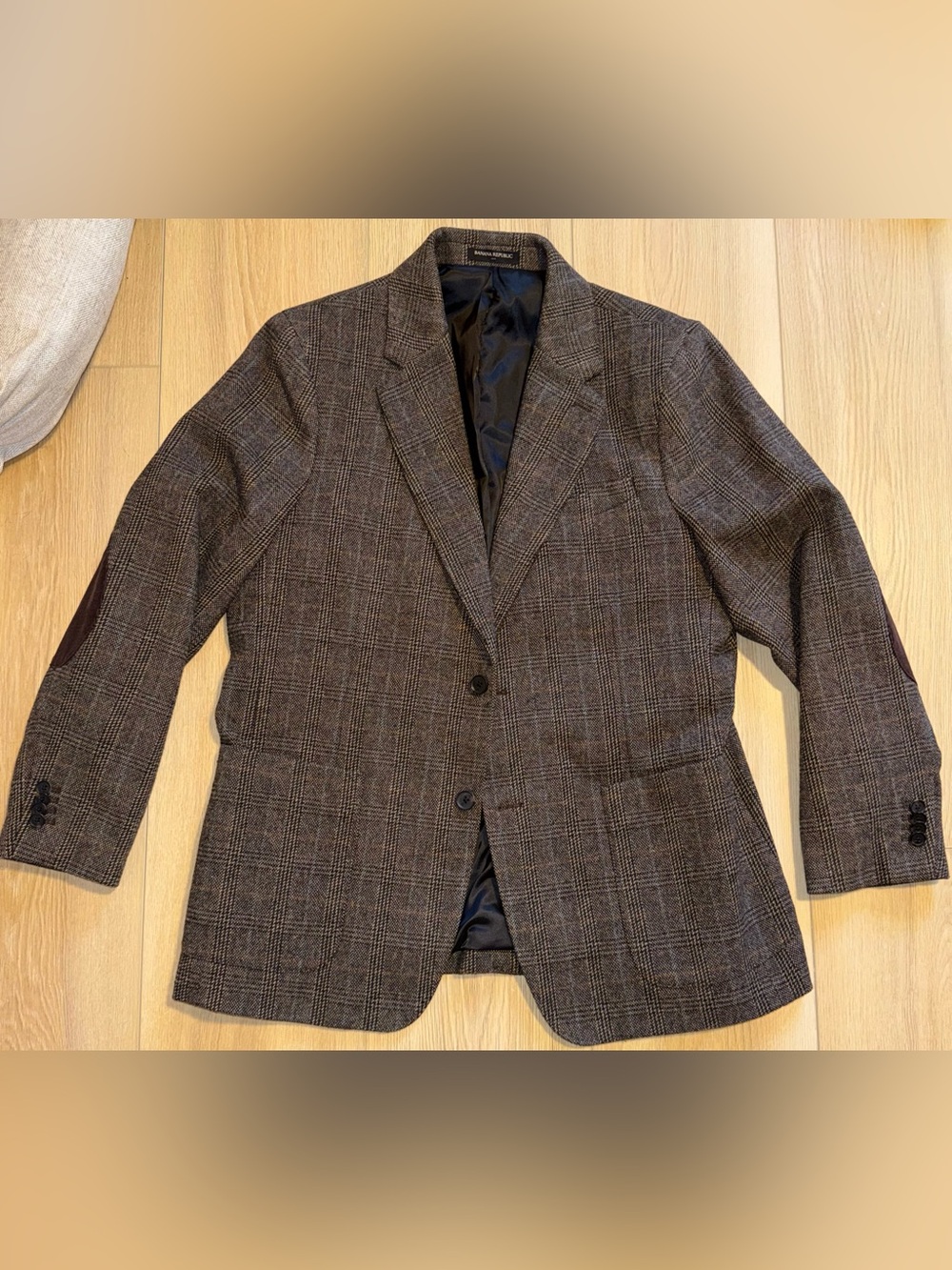 Banana Republic Brown Glen Plaid Sport Coat